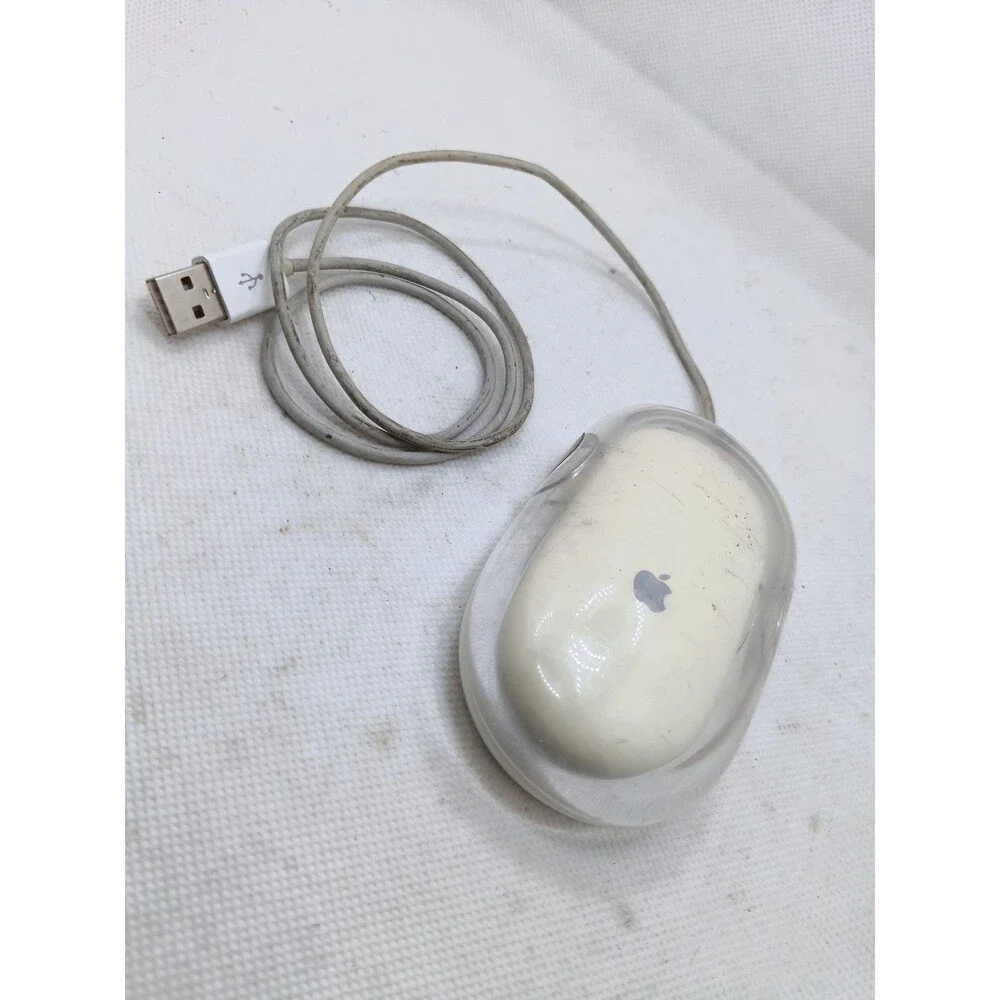 Apple Pro Mouse M5769 Clear White USB Wired Optical (UN-tested)